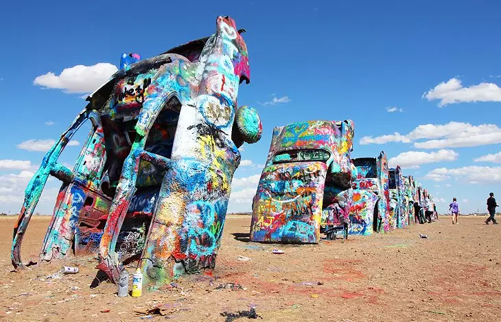 Texas Amarillo Cadillac Ranch Spray Paint